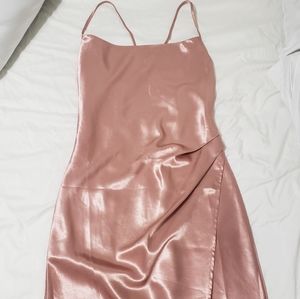 Silk Pink Dress (M)